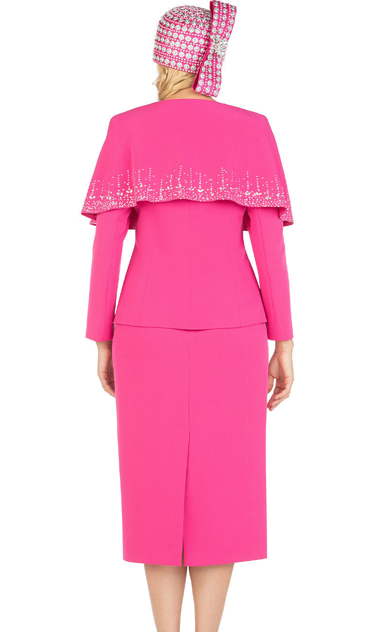 Giovanna Church Suit S0736C-Berry - Church Suits For Less