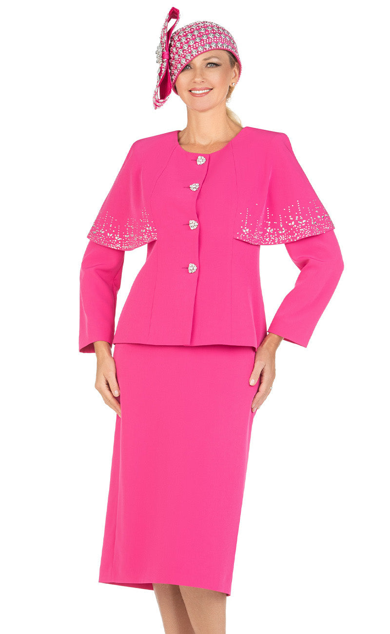 Giovanna Church Suit S0736C-Berry - Church Suits For Less