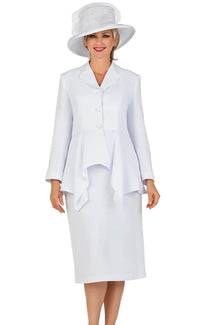 Giovanna Suit S0917C-White - Church Suits For Less