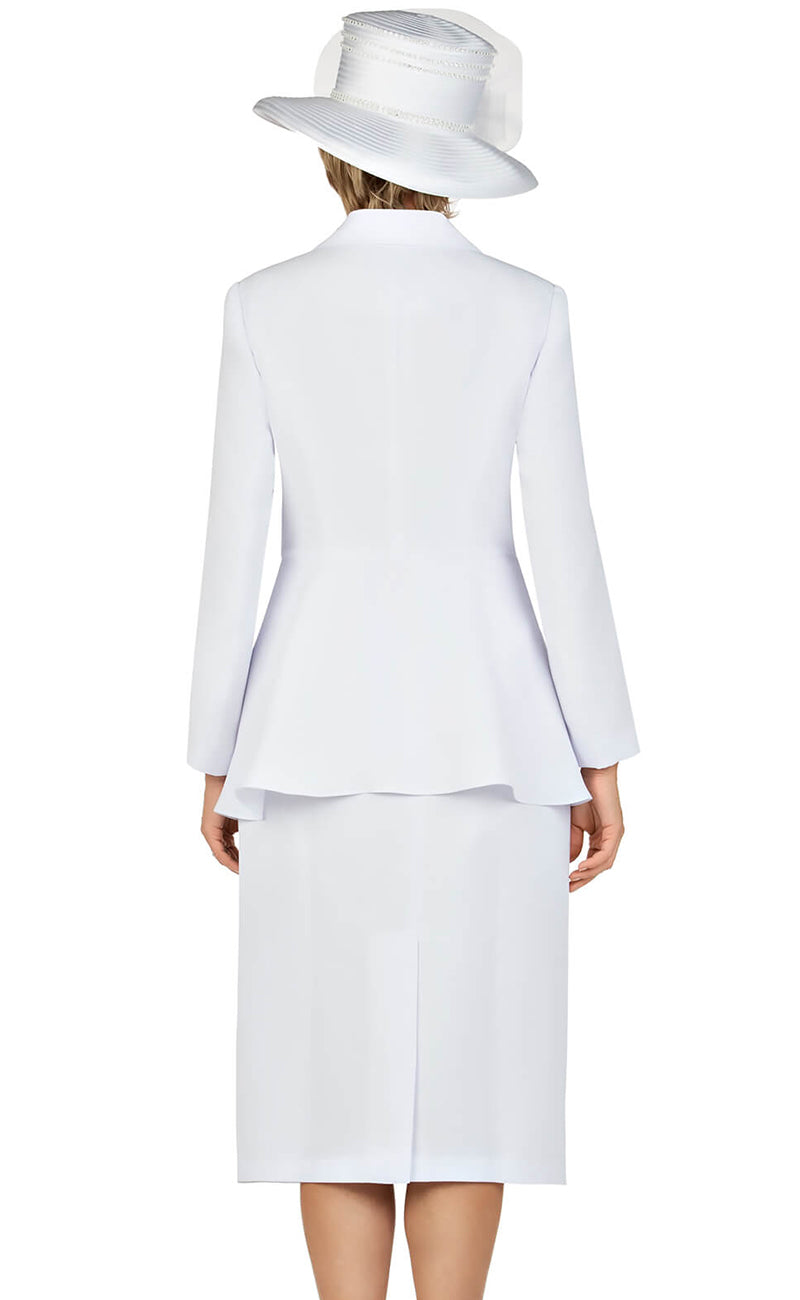 Giovanna Suit S0917C-White - Church Suits For Less