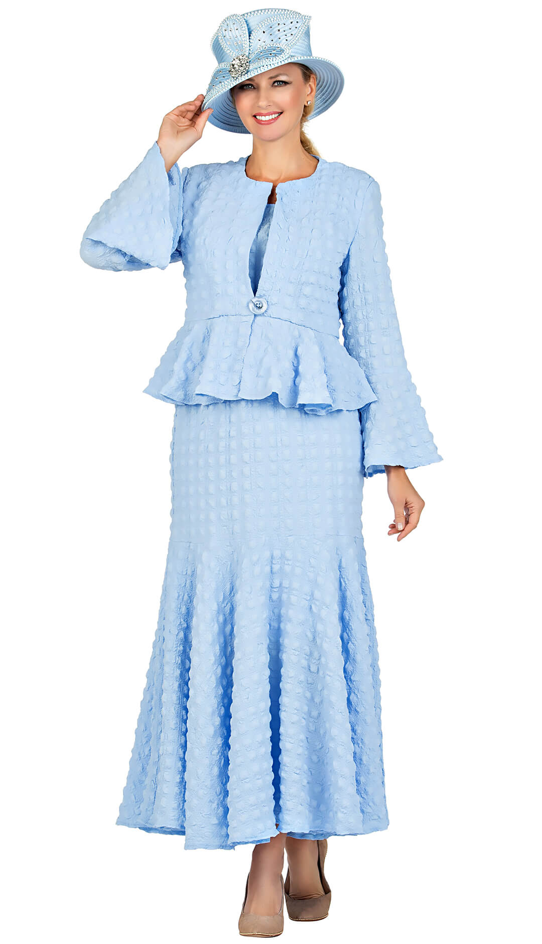 Giovanna Suit 0943BC-Ice Blue - Church Suits For Less