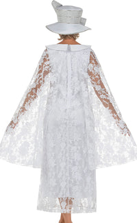 Giovanna Church Dress D1672C-White