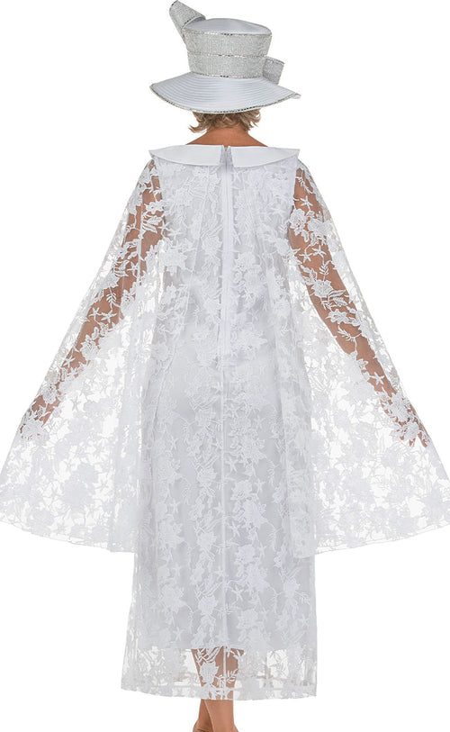 Giovanna Church Dress D1672C-White