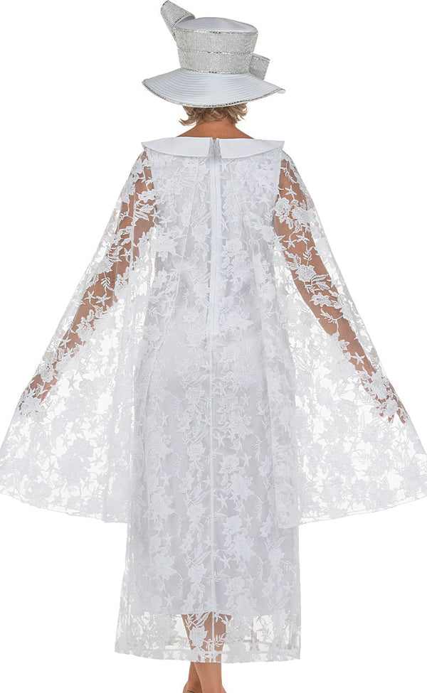 Giovanna Church Dress D1672C-White