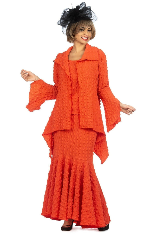 Giovanna Suit 0940C-Orange - Church Suits For Less