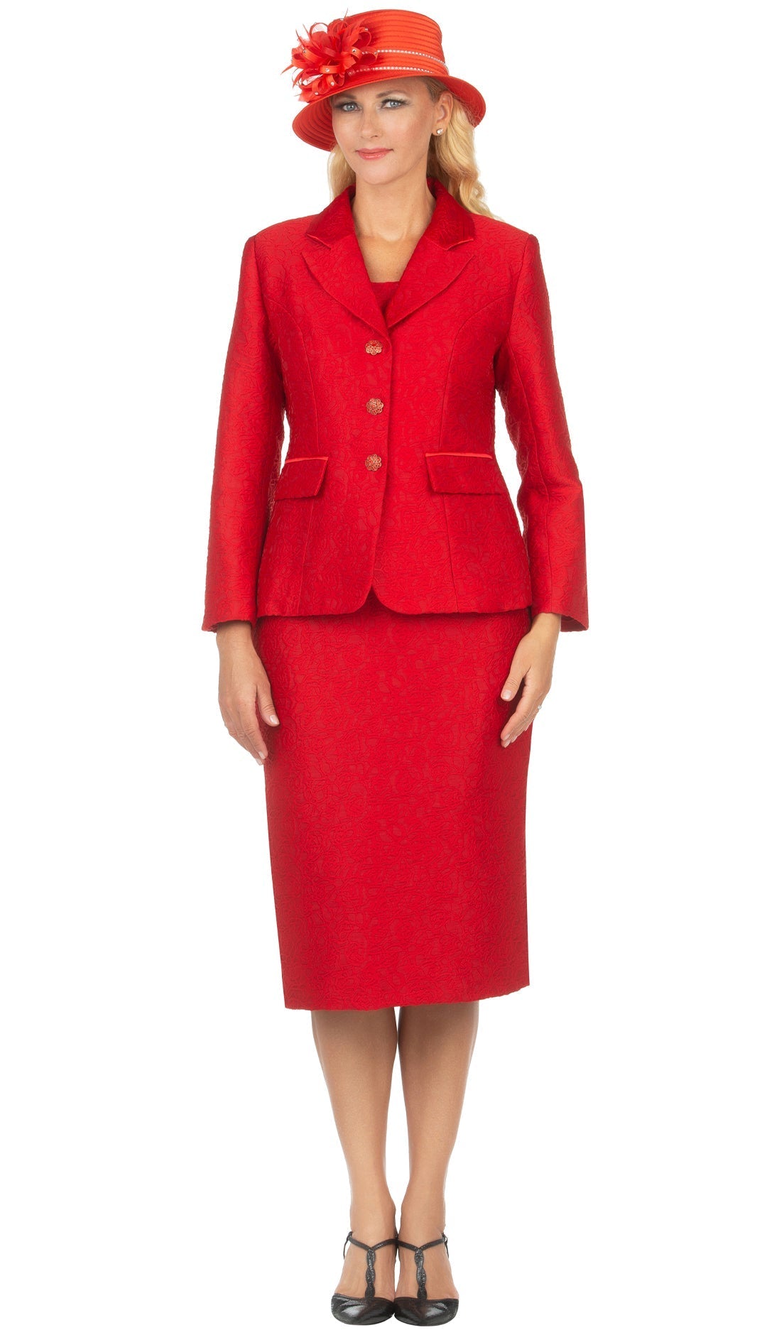 Giovanna Suit G1121-Red - Church Suits For Less