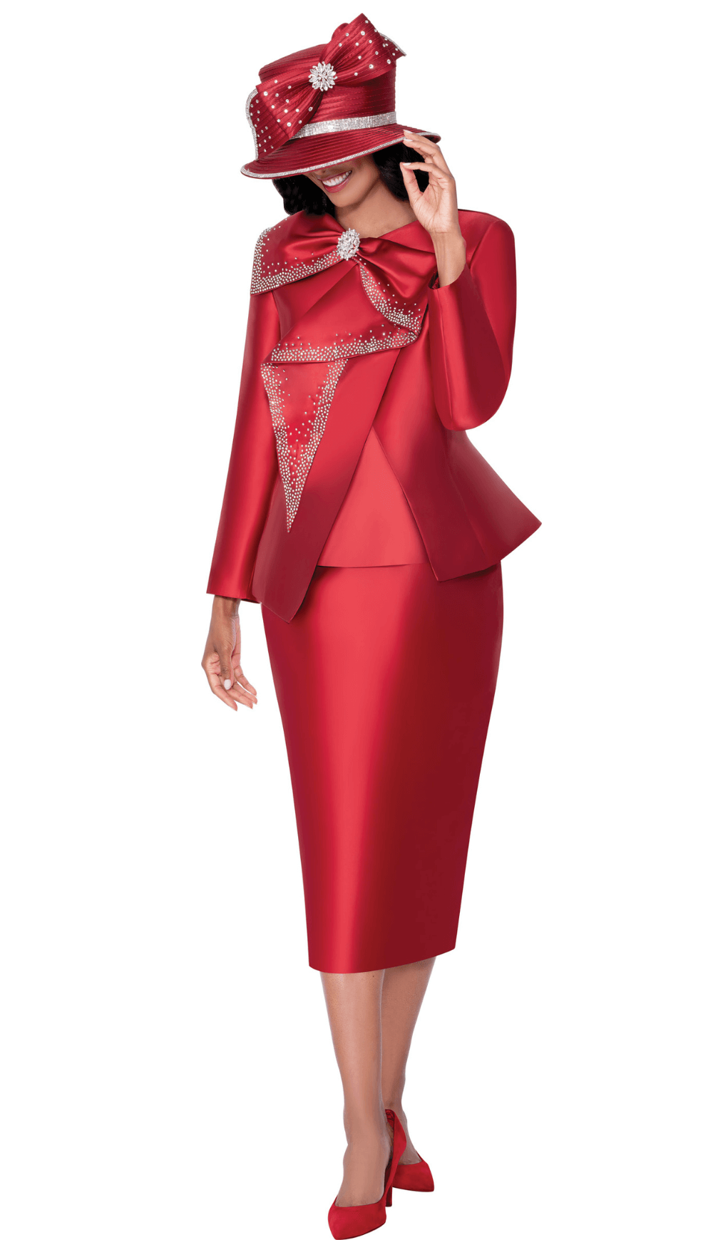 GMI Church Suit 400593C-Burgundy