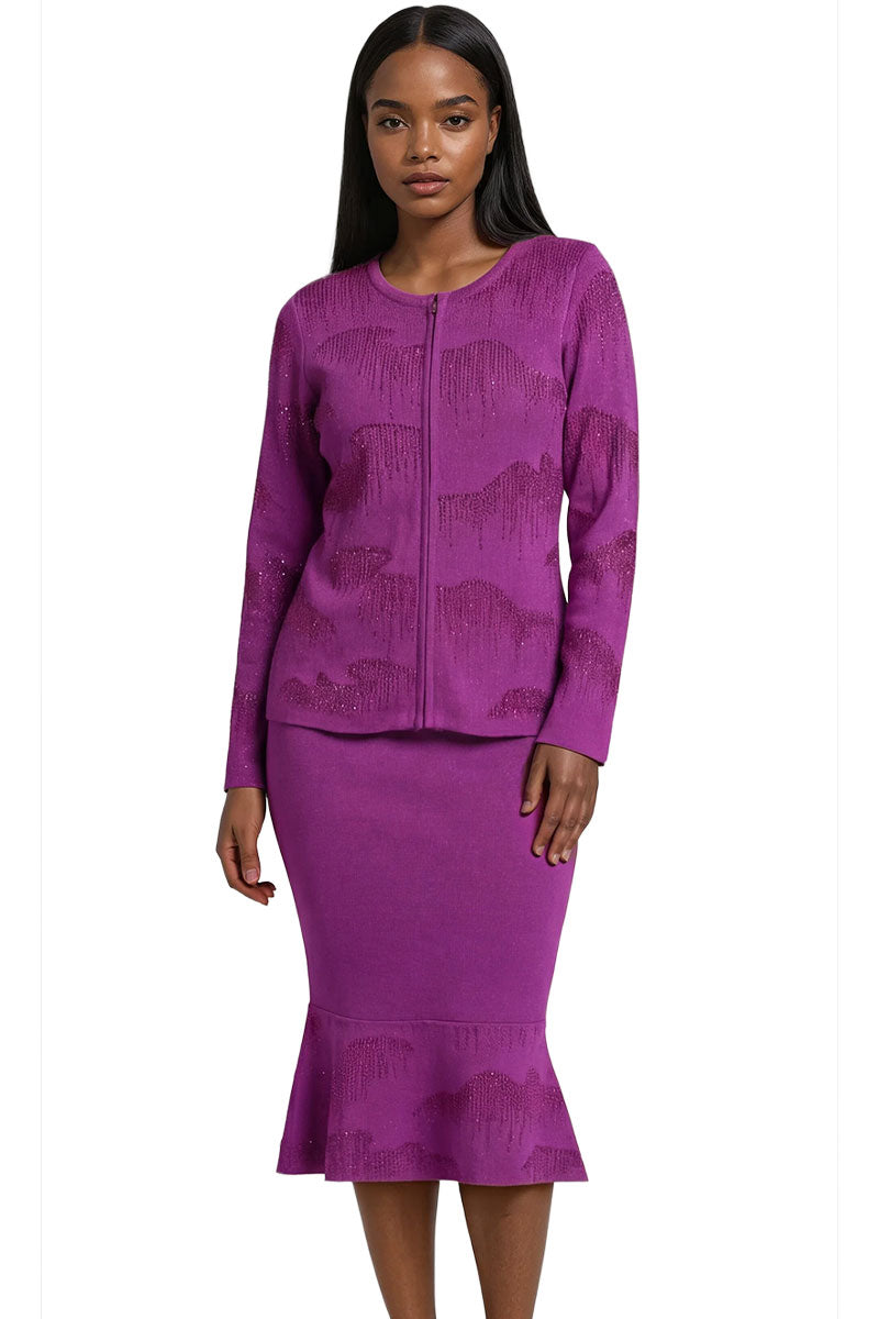 Kayla Knit Skirt Suit 5397