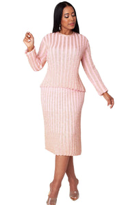 Kayla Knit Skirt Suit 5377