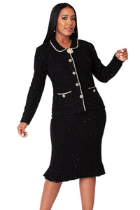 Kayla Knit Skirt Suit 5378