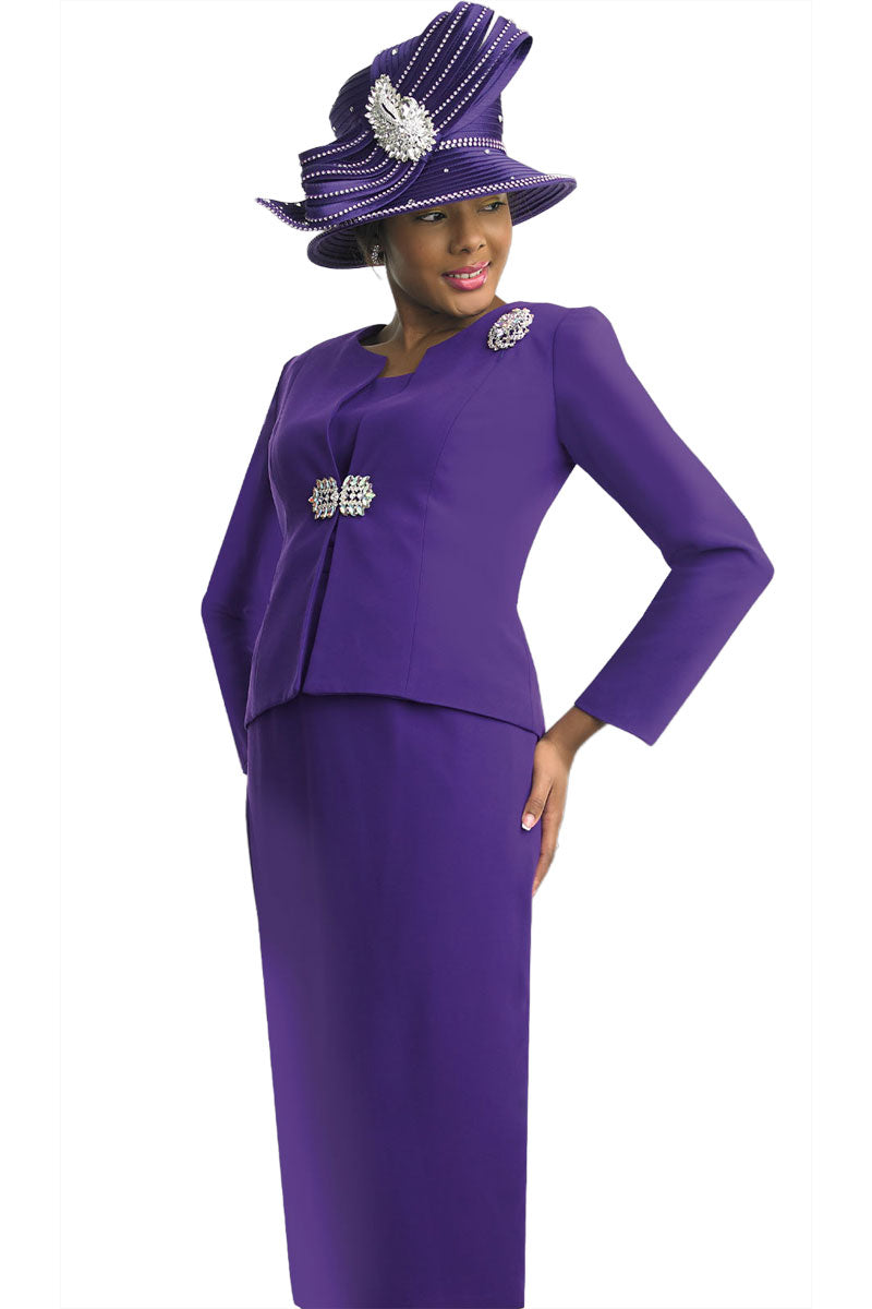Lily And Taylor Suit 3052-Purple