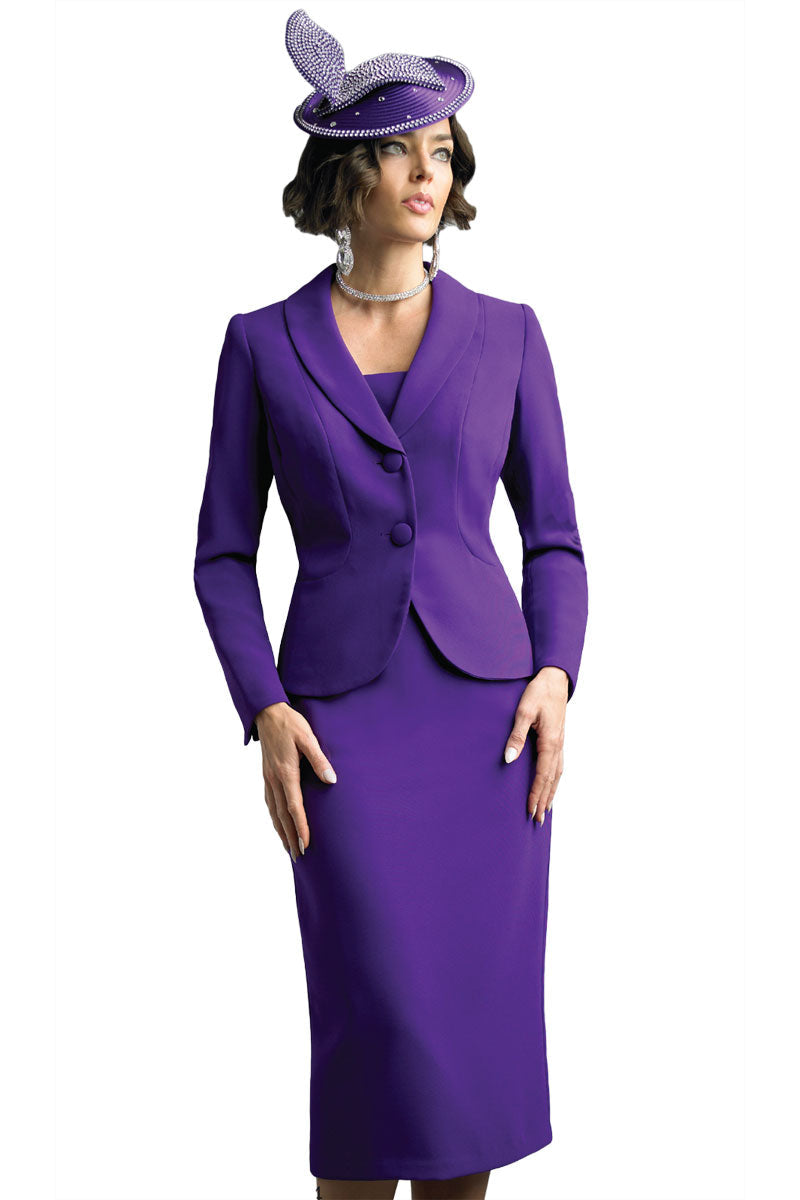 Lily And Taylor Suit 4529-Purple