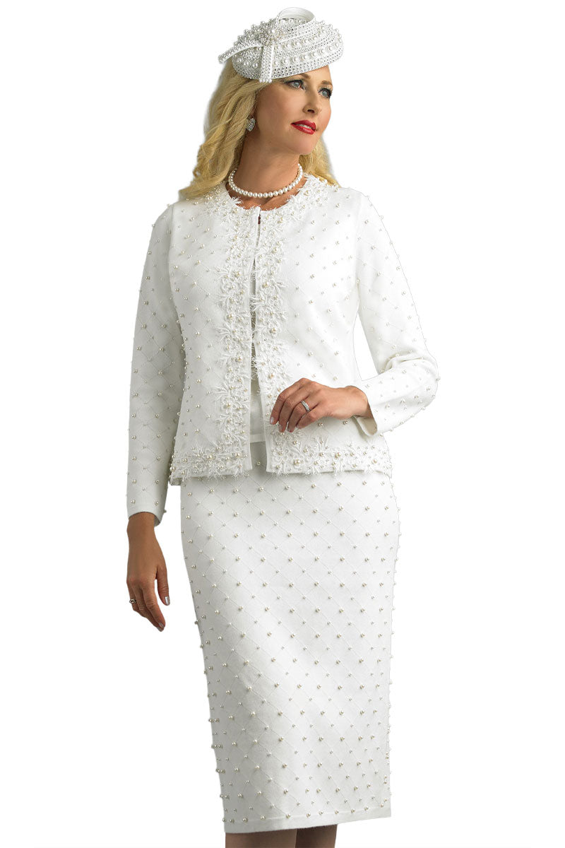 Lily And Taylor Suit 866-Ivory