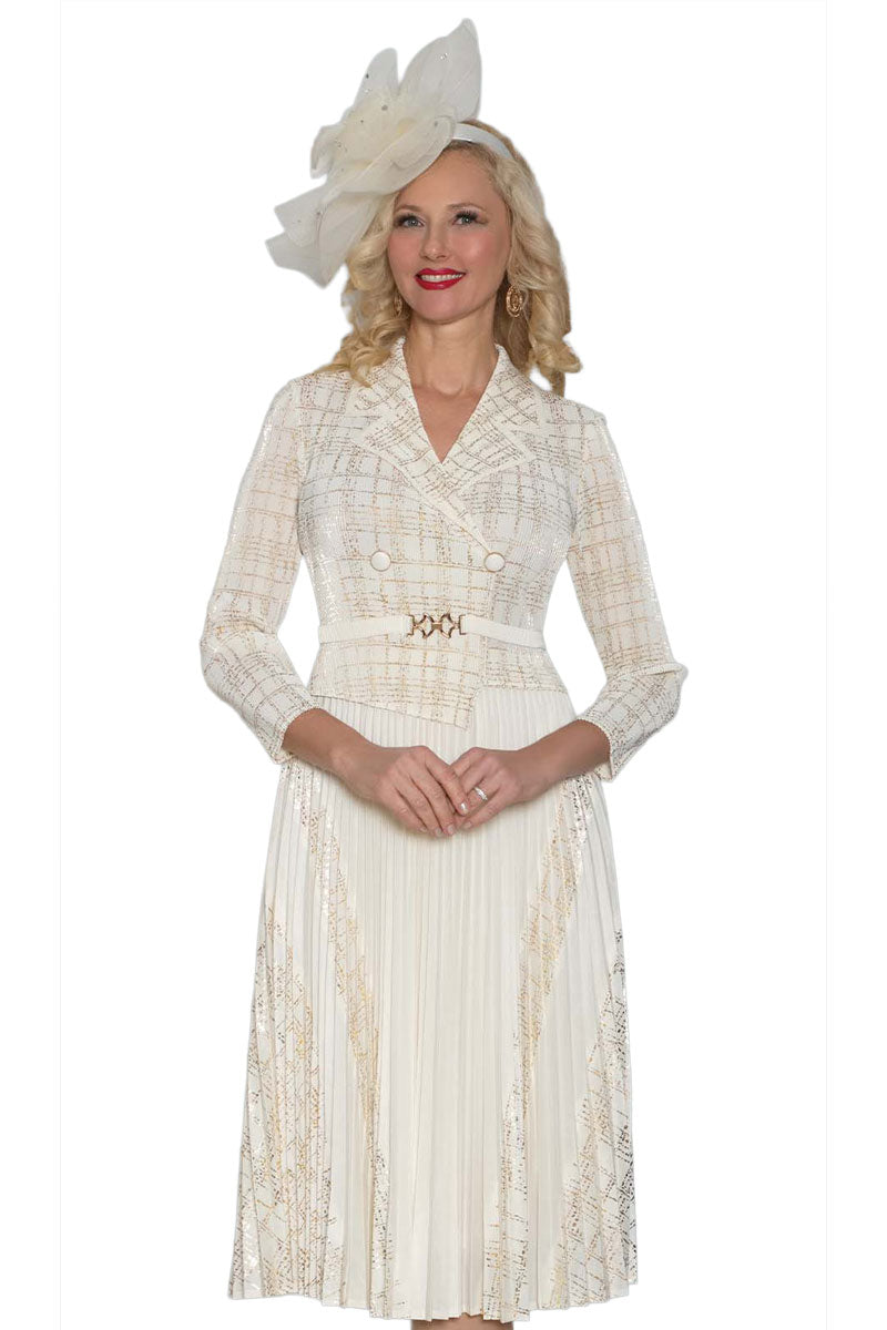 Lily And Taylor Church Dress 5091-Ivory