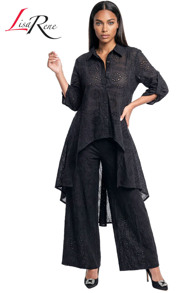 Lisa Rene By Donna Vinci 3367-Black