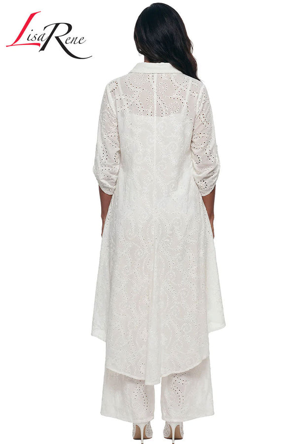 Lisa Rene By Donna Vinci 3367-White