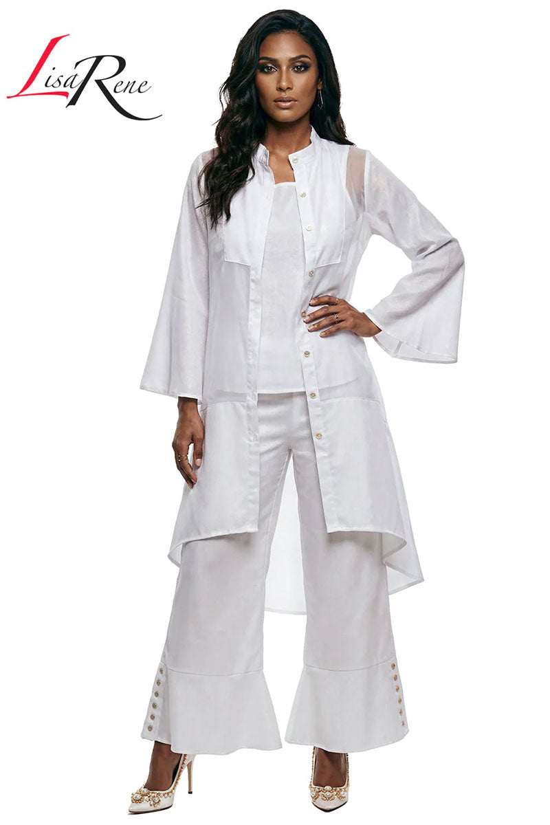 Lisa Rene By Donna Vinci 3393-White