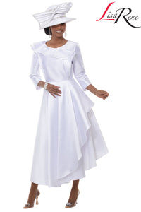 Lisa Rene Church Dress 3380-White