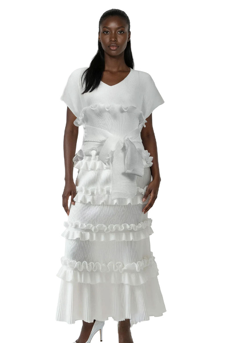For Her Women Dress 82948-White