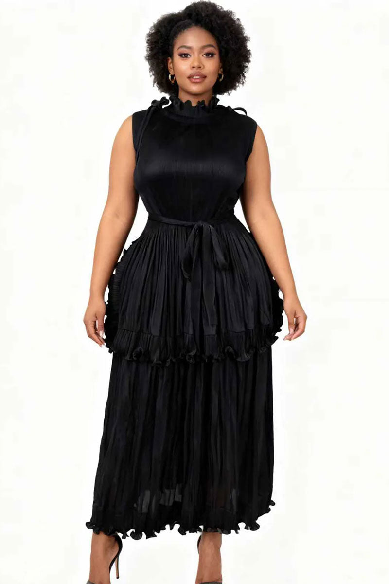 For Her Women Dress 83007-Black
