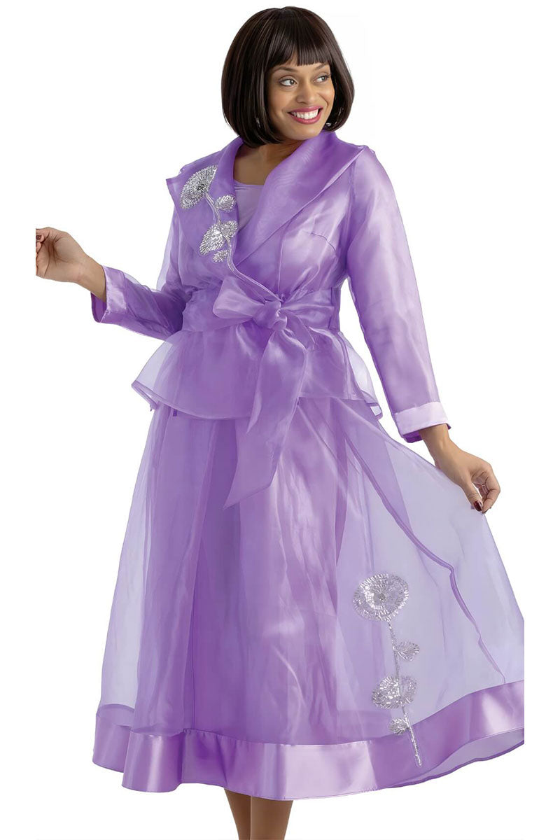 Sharz B. London Church Suit SBL8003-Lavender