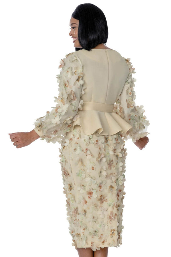 Elegant Women Church Suit 600972C-Champagne