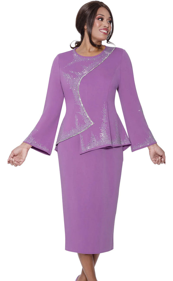 Stellar Looks Church Suit 600202-Lilac - Church Suits For Less