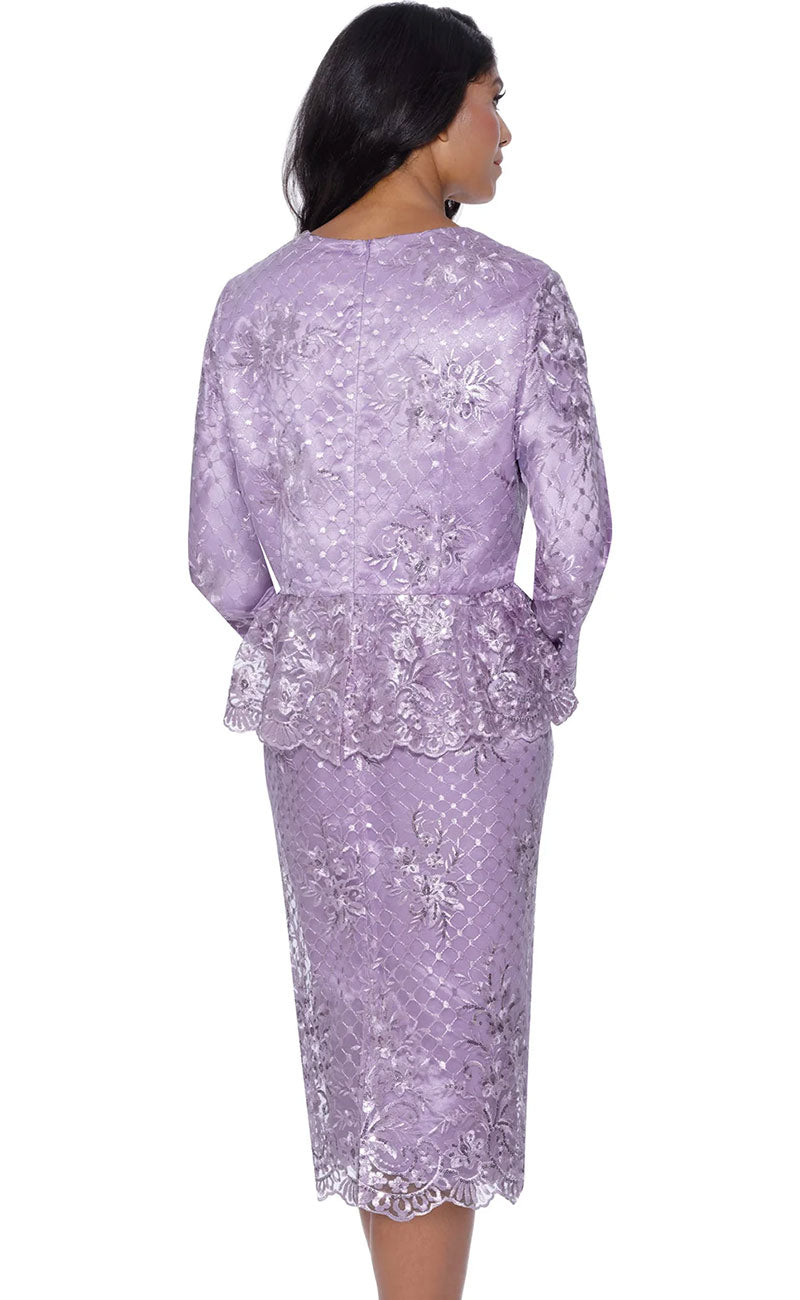 Stellar Looks Church Suit 600431-Lilac - Church Suits For Less