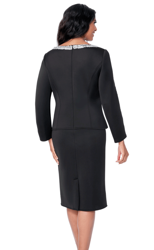 Sunday Church Suit For Women 600761C-Black