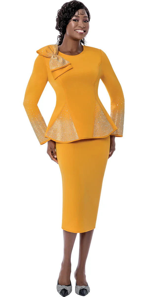 Terramina Church Suit 7108C-Sunkist - Church Suits For Less