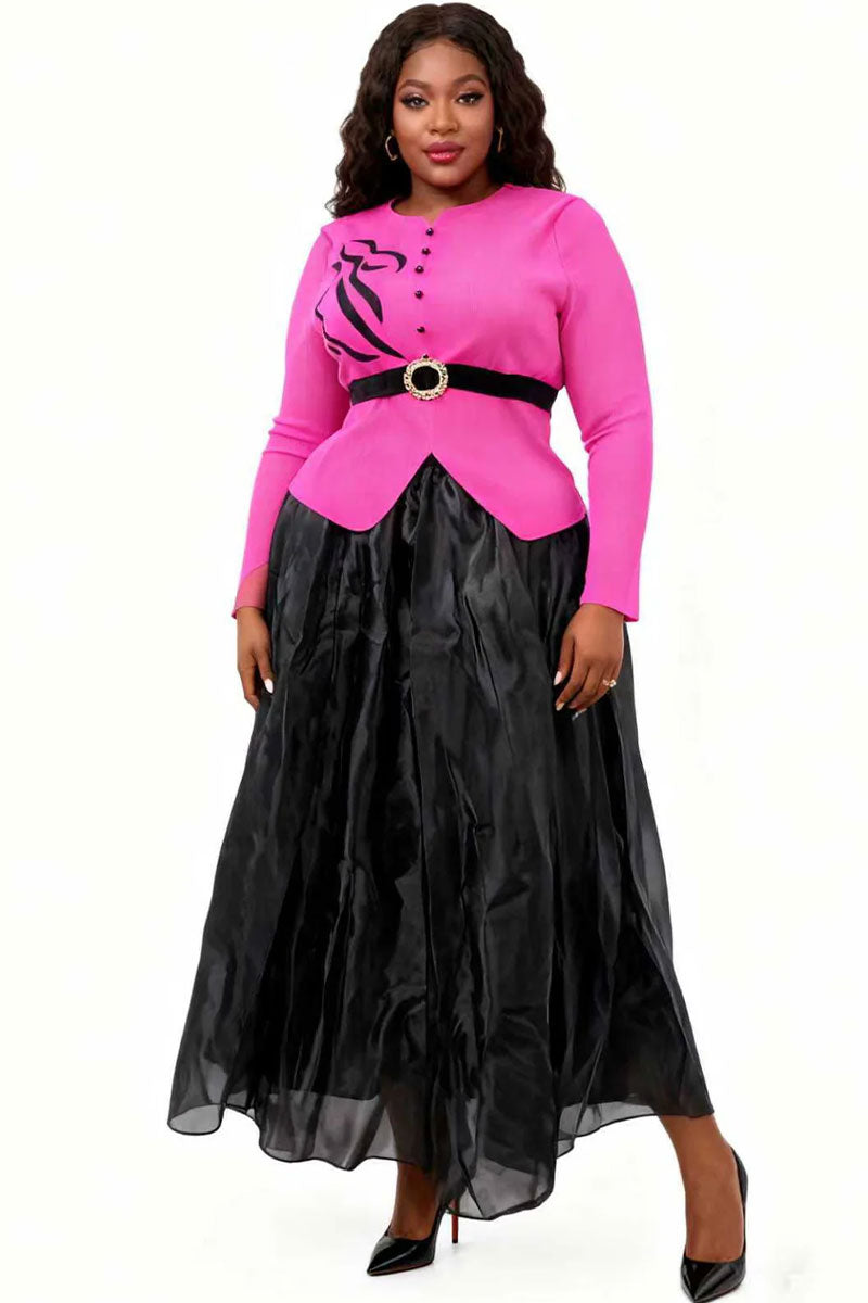 Embellished Tailored Skirt Set 83010