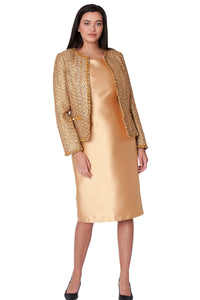 Tally Taylor Church Dress 41096-Gold