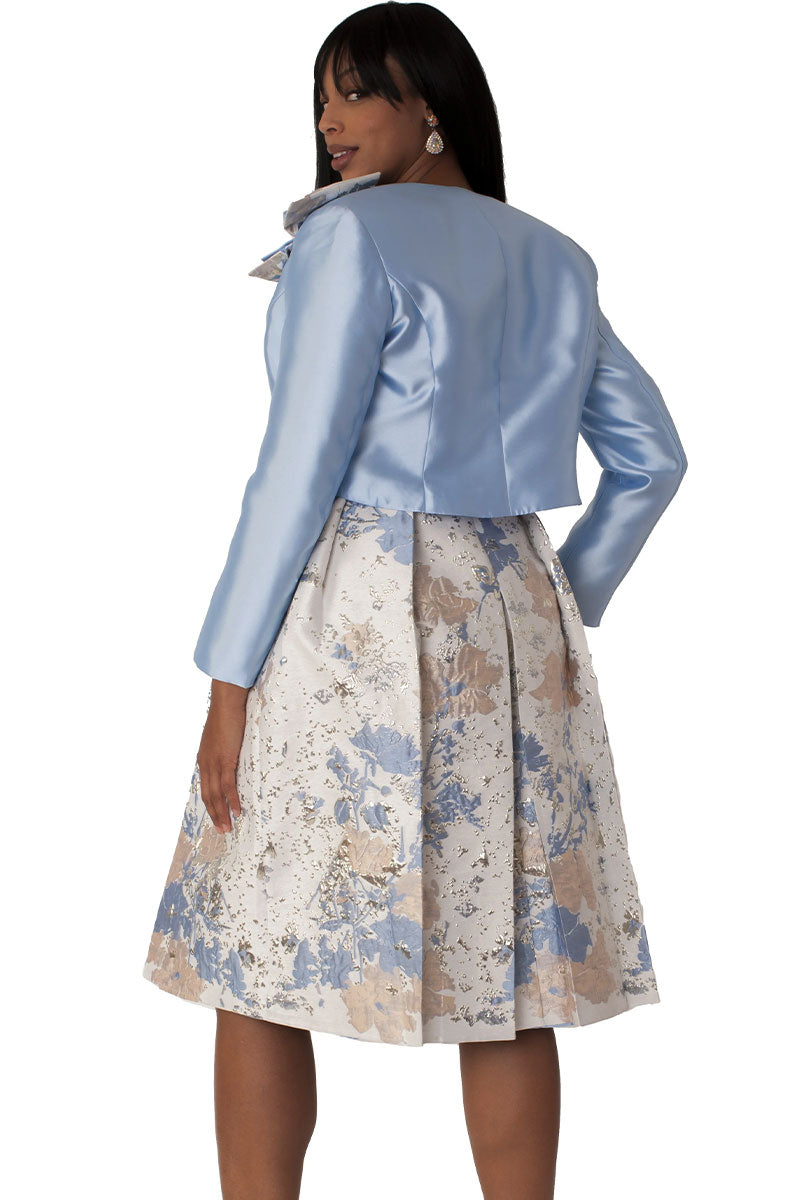 Tally Taylor Church Dress 4830-Blue Multi