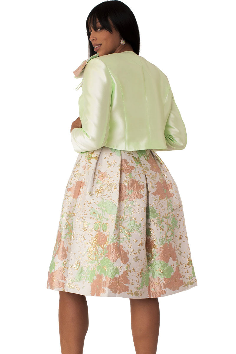 Tally Taylor Church Dress 4830-Green Multi