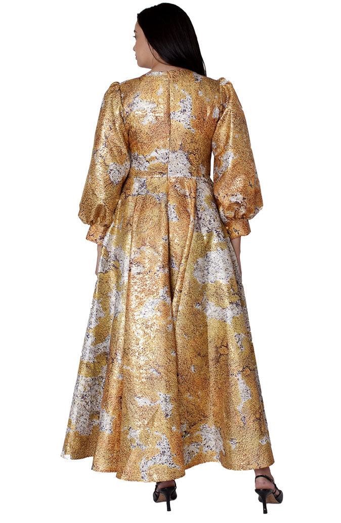 Tally Taylor Church Dress 4848-Yellow/Multi
