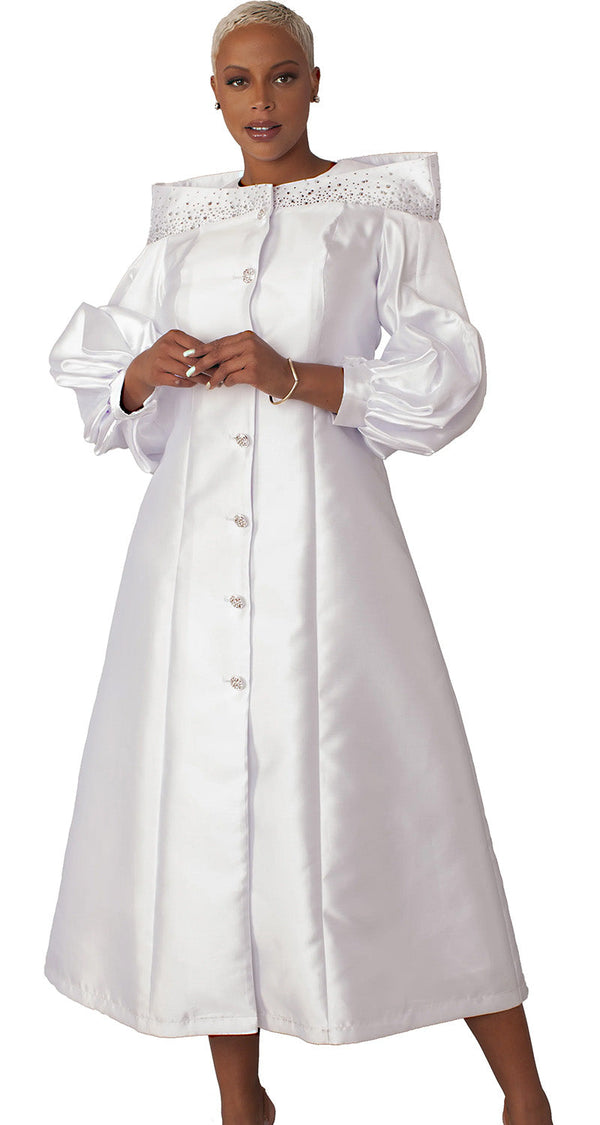 Tally Taylor Church Robe 4801C-White - Church Suits For Less