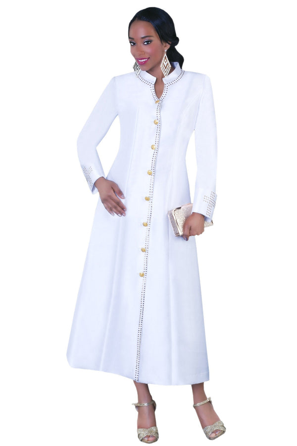 Tally Taylor Church Robe 4445-White - Church Suits For Less