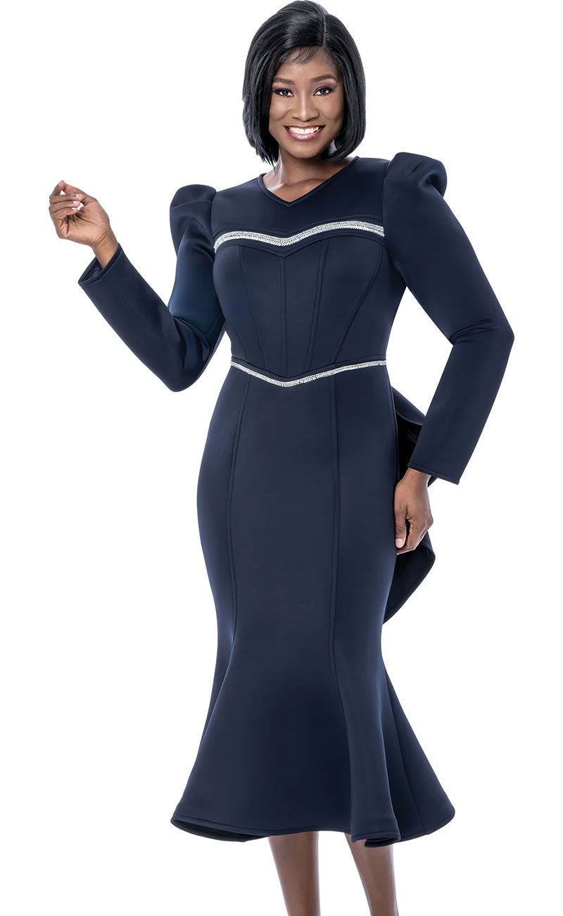 Terramina Church Dress 7282-Black - Church Suits For Less