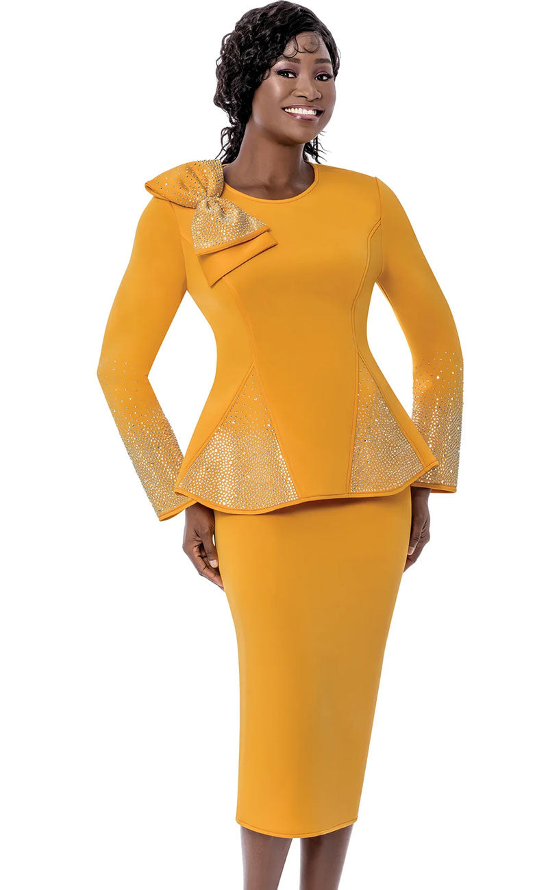 Terramina Church Suit 7108-Sunkist - Church Suits For Less