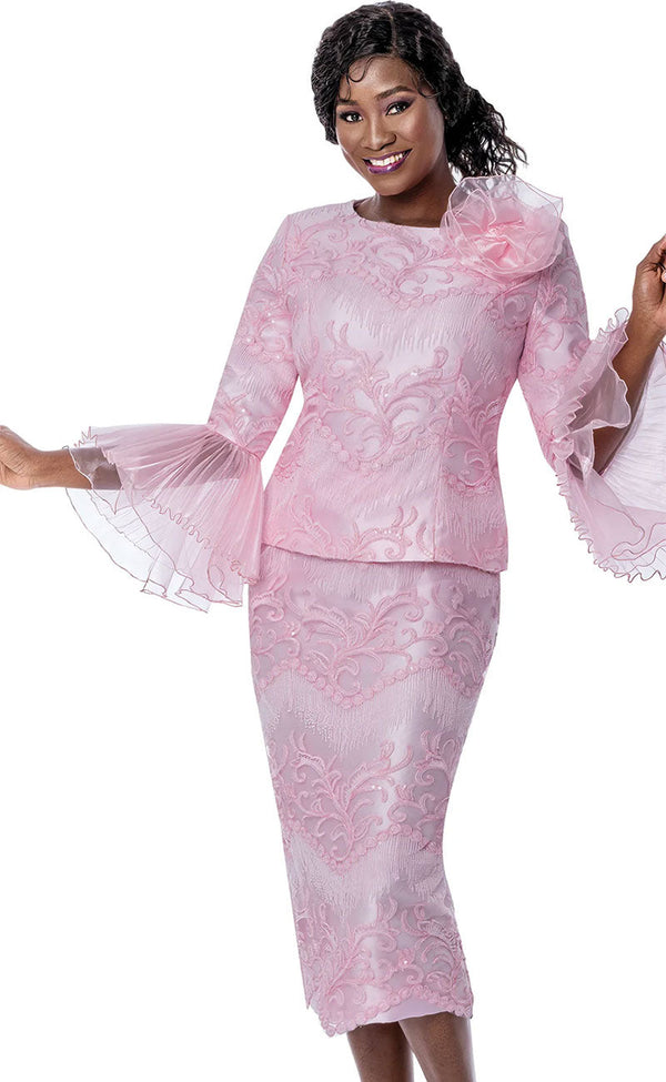 Terramina Church Suit 7861-Pink - Church Suits For Less