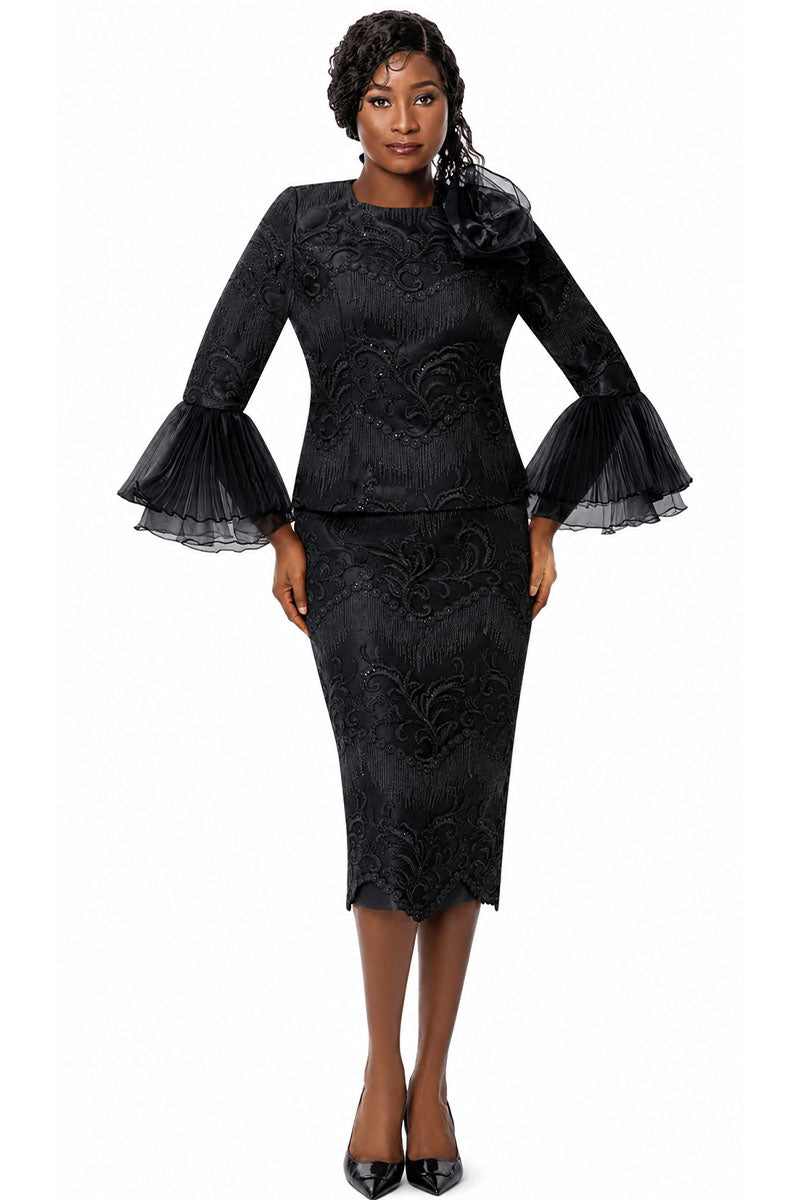 Terramina Church Suit 7861-Black
