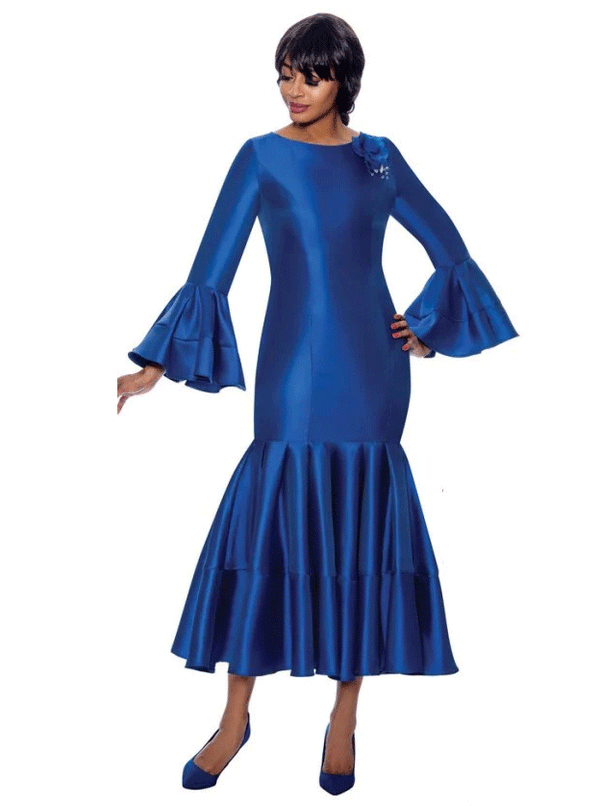 Terramina Church Dress 77764C-Royal - Church Suits For Less