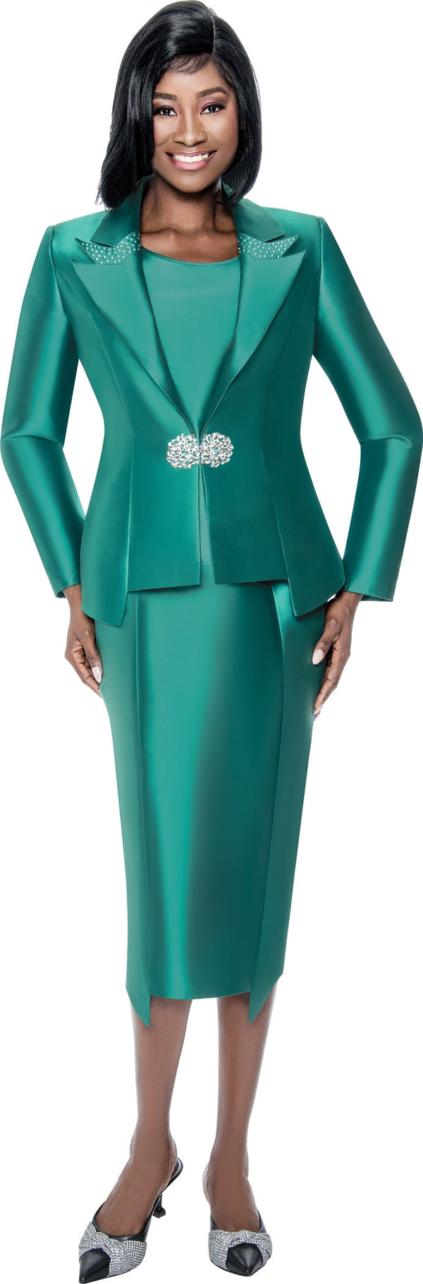 Terramina Church Suit 7206-Emerald - Church Suits For Less