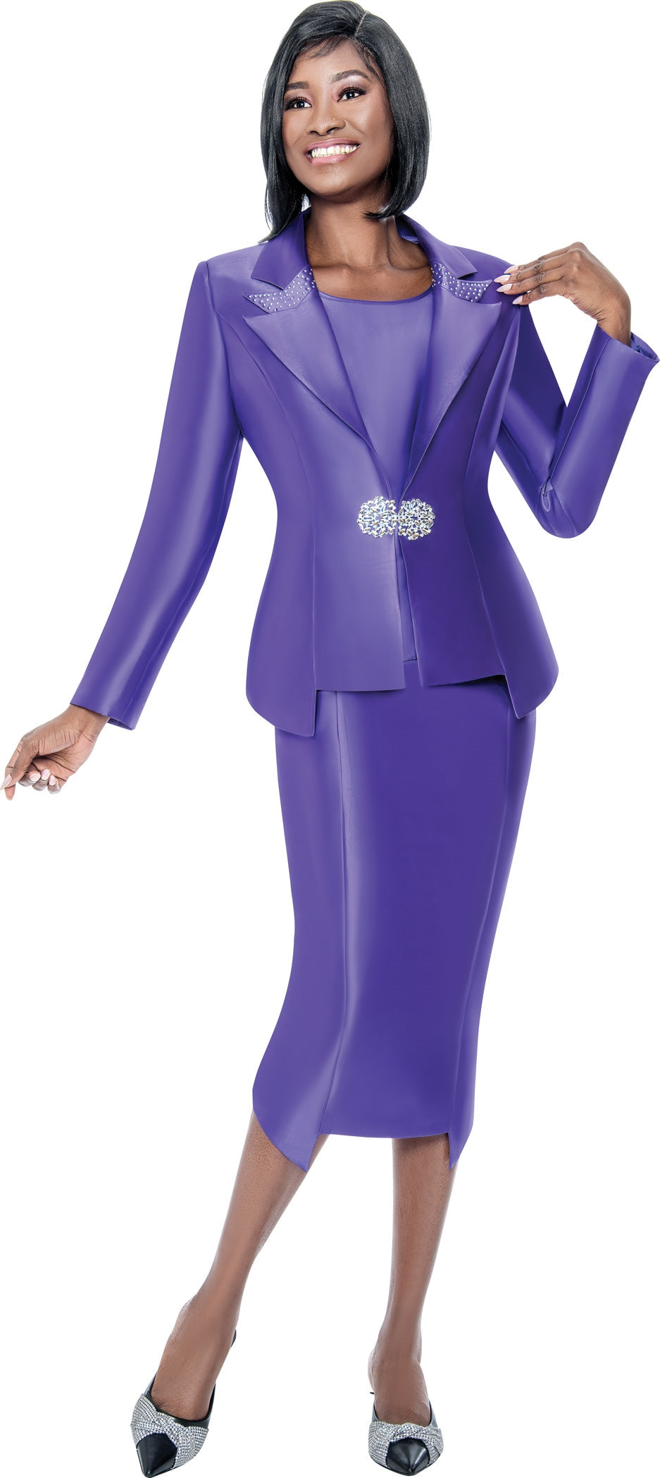 Terramina Church Suit 7206-Purple - Church Suits For Less