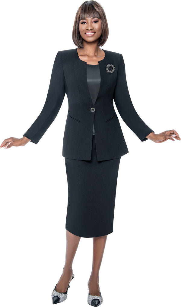 Terramina Usher Suit 9001-Black - Church Suits For Less