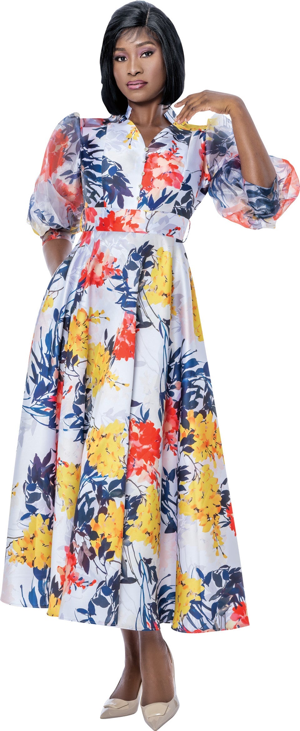 Terramina  Church Suit Dress 7293-Print