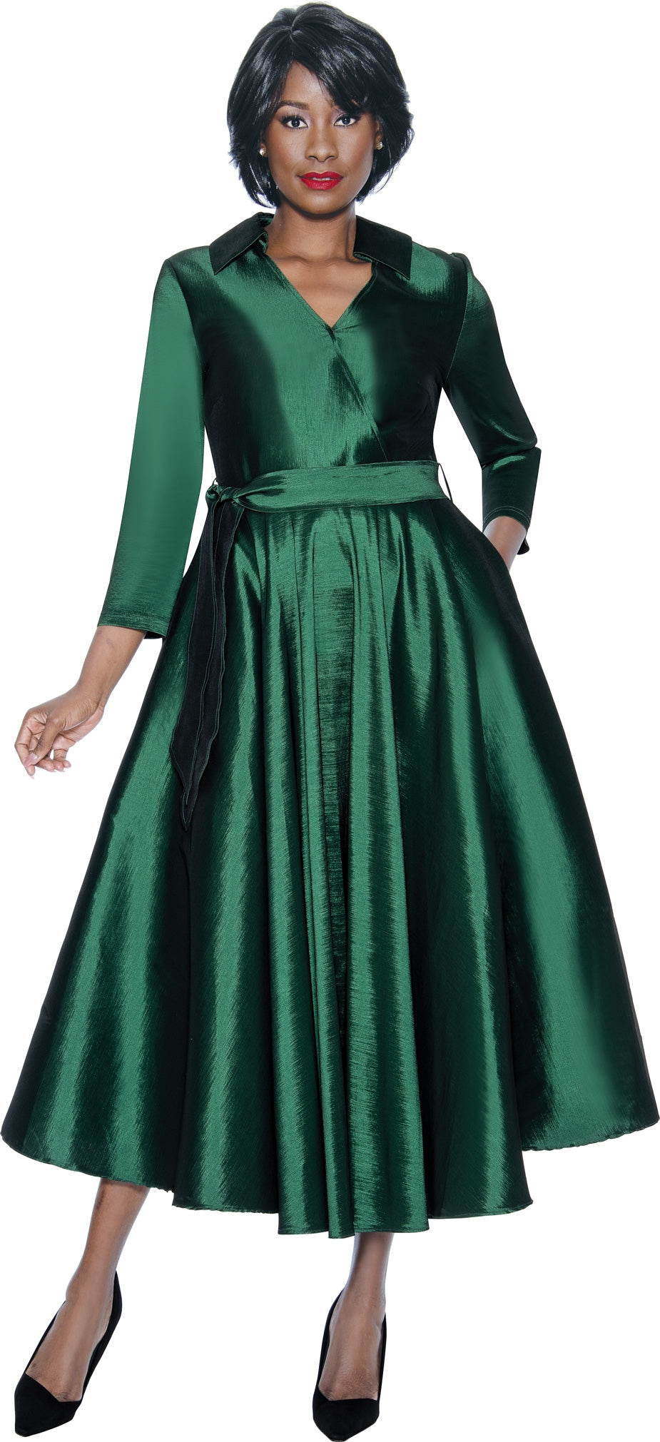 Terramina Dress 7869C-Green - Church Suits For Less