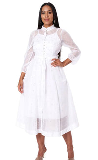 Spring Pearl Dress 82791-White