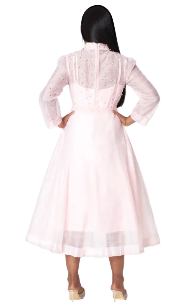 Spring Pearl Dress 82791-Peach