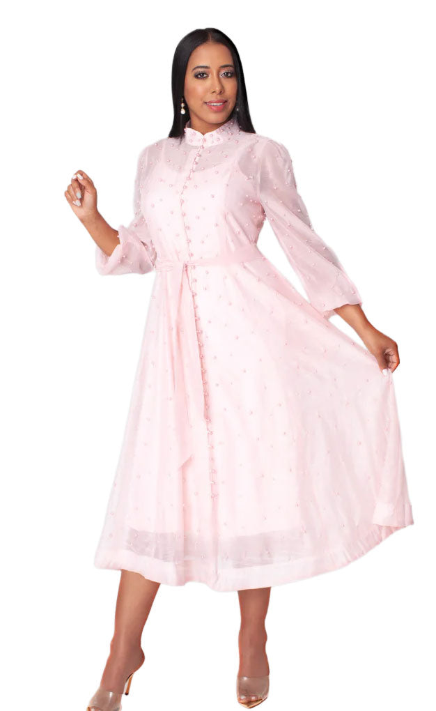 Spring Pearl Dress 82791-Peach